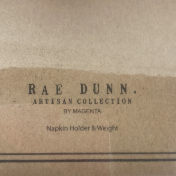 Rae Dunn Artisan Collection Americana Napkin Holder with Weight - Picture 2 of 11